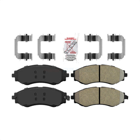 Front Semi-Metallic Disc Brake Pads NWF-PRM797 For Chevrolet Aveo Spark Suzuki Forenza Aveo5 Reno Daewoo EV Pontiac G3 Lanos Leganza Nubira Wave Wave5 Optra Swift+ by AmeriBRAKES