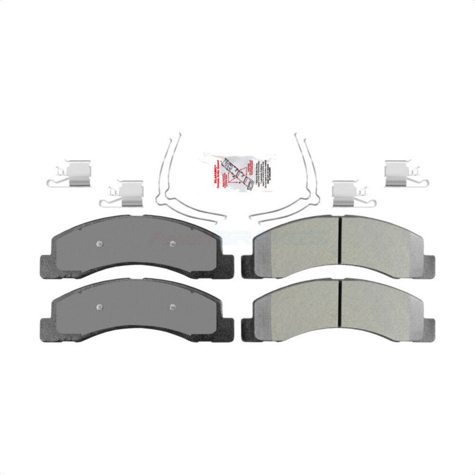 Front Semi-Metallic Disc Brake Pads NWF-PRM824 For Ford F-350 Super Duty F-250 Excursion