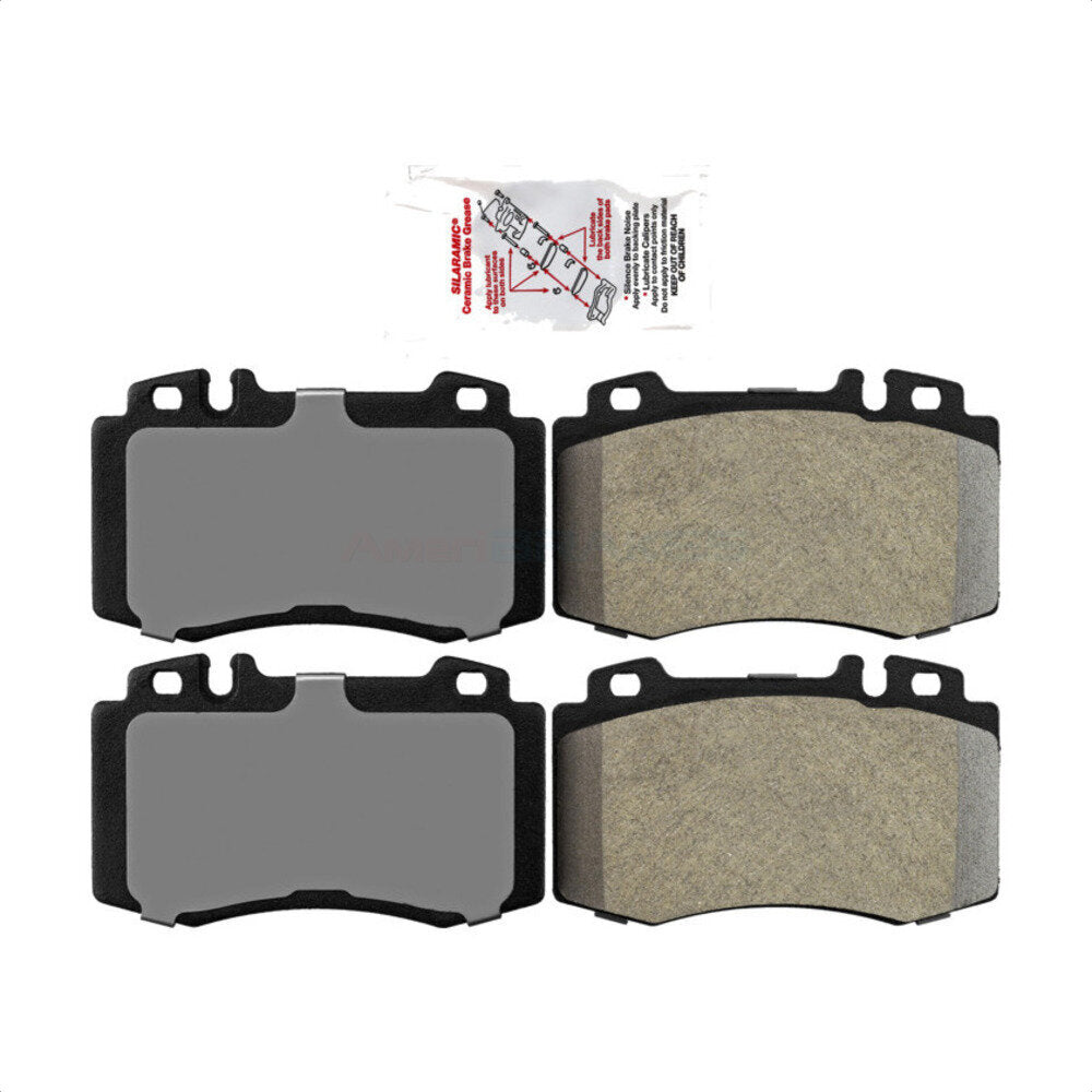 Front Semi-Metallic Disc Brake Pads NWF-PRM847 For Mercedes-Benz E350 SL500 S430 C230 S500 E500 SL550 CLK500 CLS550 ML500 CLS500 C320 SLK350 ML430 CL500 CLK550 E550 E55 AMG C350 SLK55 ML55 S600 CLK55 by AmeriBRAKES