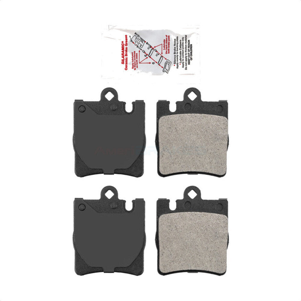 Rear Semi-Metallic Disc Brake Pads NWF-PRM876 For Mercedes-Benz E320 C230 C240 CLK320 CLK350 C320 C280 E430 SLK350 CLK430 C350 SLK300 by AmeriBRAKES