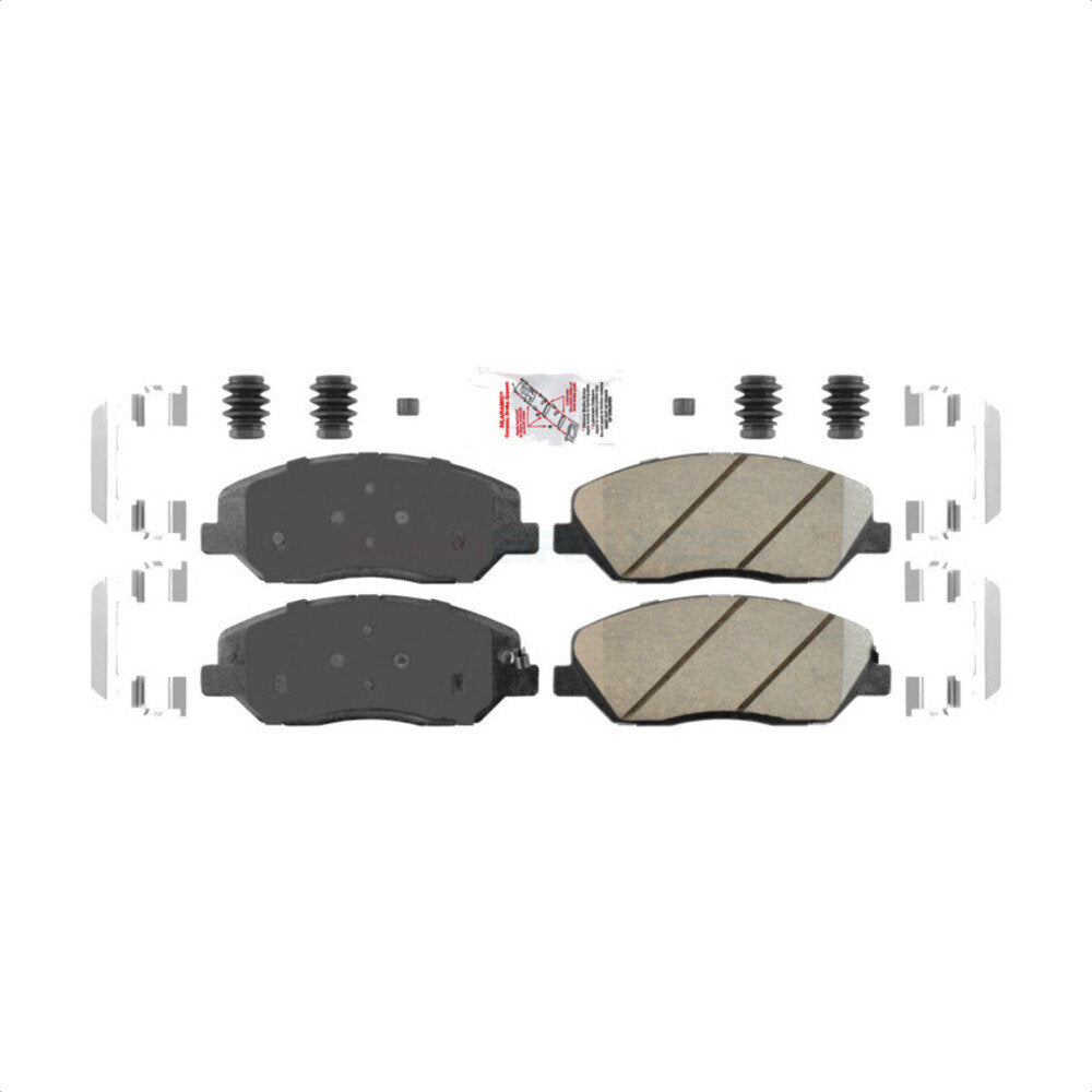 Front Ceramic Disc Brake Pads NWF-PTC1202 For Hyundai Santa Fe Kia Sedona Genesis Entourage Borrego XL by AmeriBRAKES