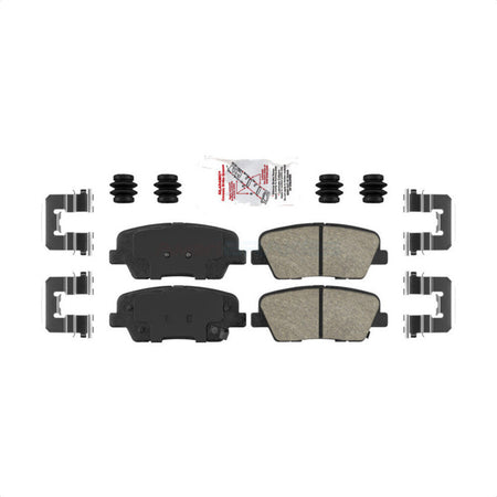 Rear Ceramic Disc Brake Pads NWF-PTC1284 For Kia Sedona Hyundai Genesis Coupe Entourage Borrego Equus K900 by AmeriBRAKES