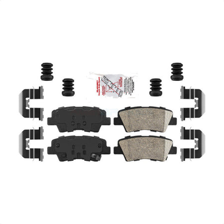 Rear Ceramic Disc Brake Pads NWF-PTC1445 For Hyundai Sonata Kia Optima Elantra Azera by AmeriBRAKES