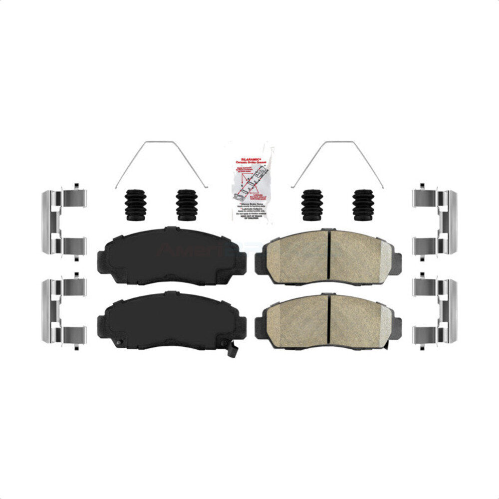 Front Ceramic Disc Brake Pads NWF-PTC1506 For Honda Accord Civic Acura TL TSX RL CL by AmeriBRAKES