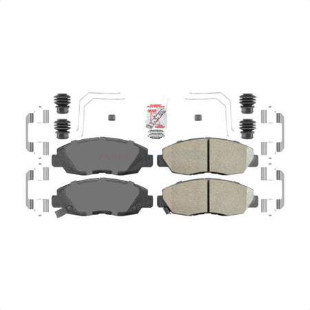 Front Ceramic Disc Brake Pads NWF-PTC1578 For Honda Civic by AmeriBRAKES