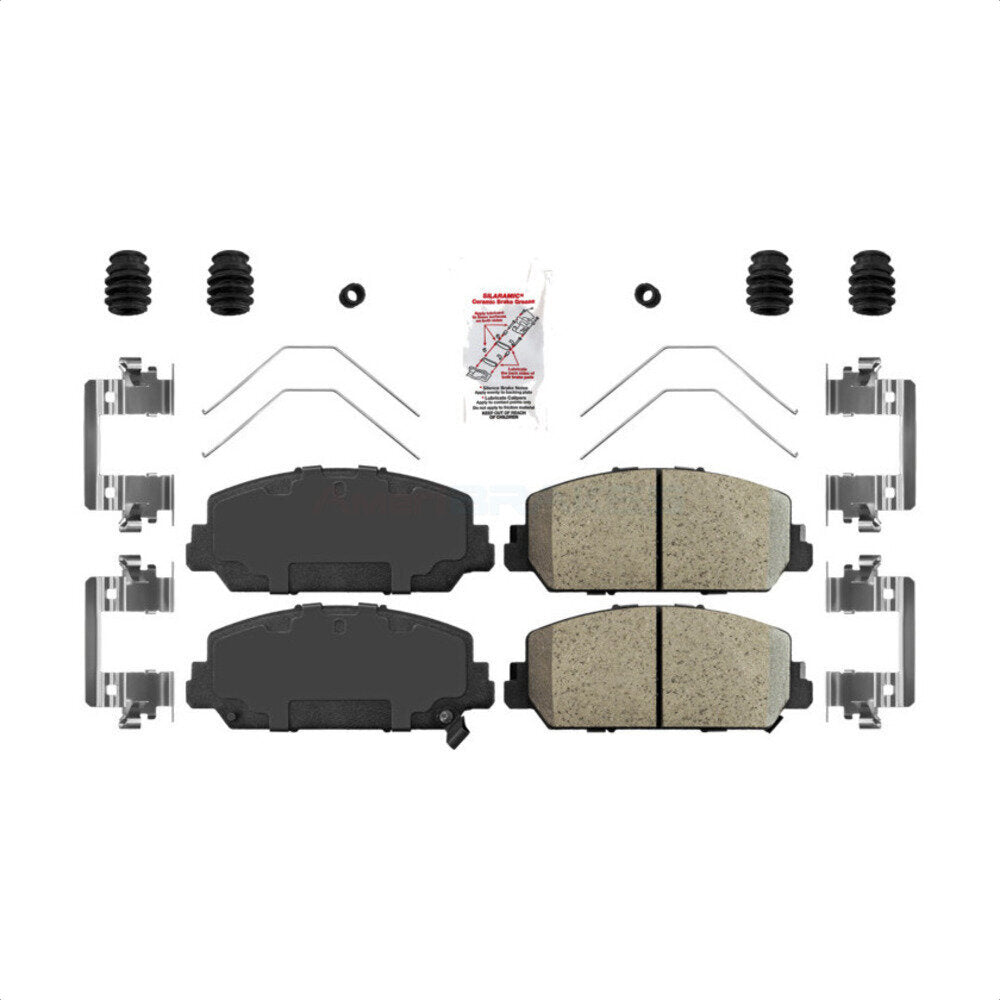 Front Ceramic Disc Brake Pads NWF-PTC1697 For Acura RDX RLX by AmeriBRAKES