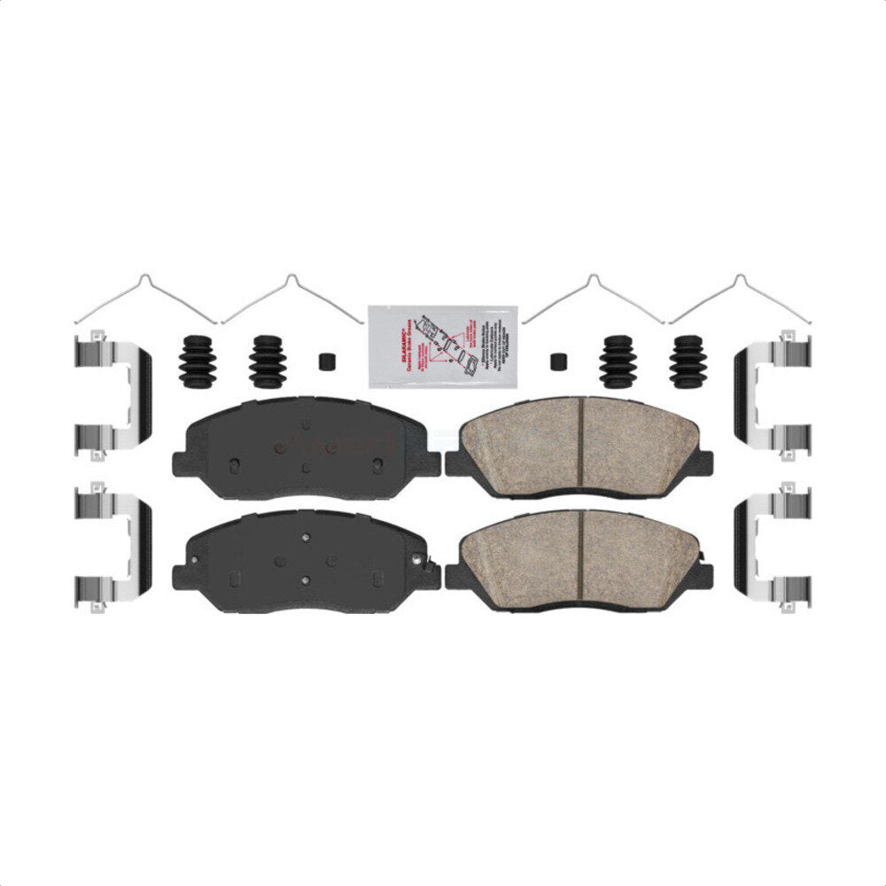 Front Ceramic Disc Brake Pads NWF-PTC1917 For Hyundai Santa Fe XL by AmeriBRAKES