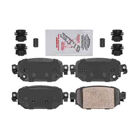 Rear Ceramic Disc Brake Pads NWF-PTC2042 For Mazda 3 CX-3 Sport by AmeriBRAKES