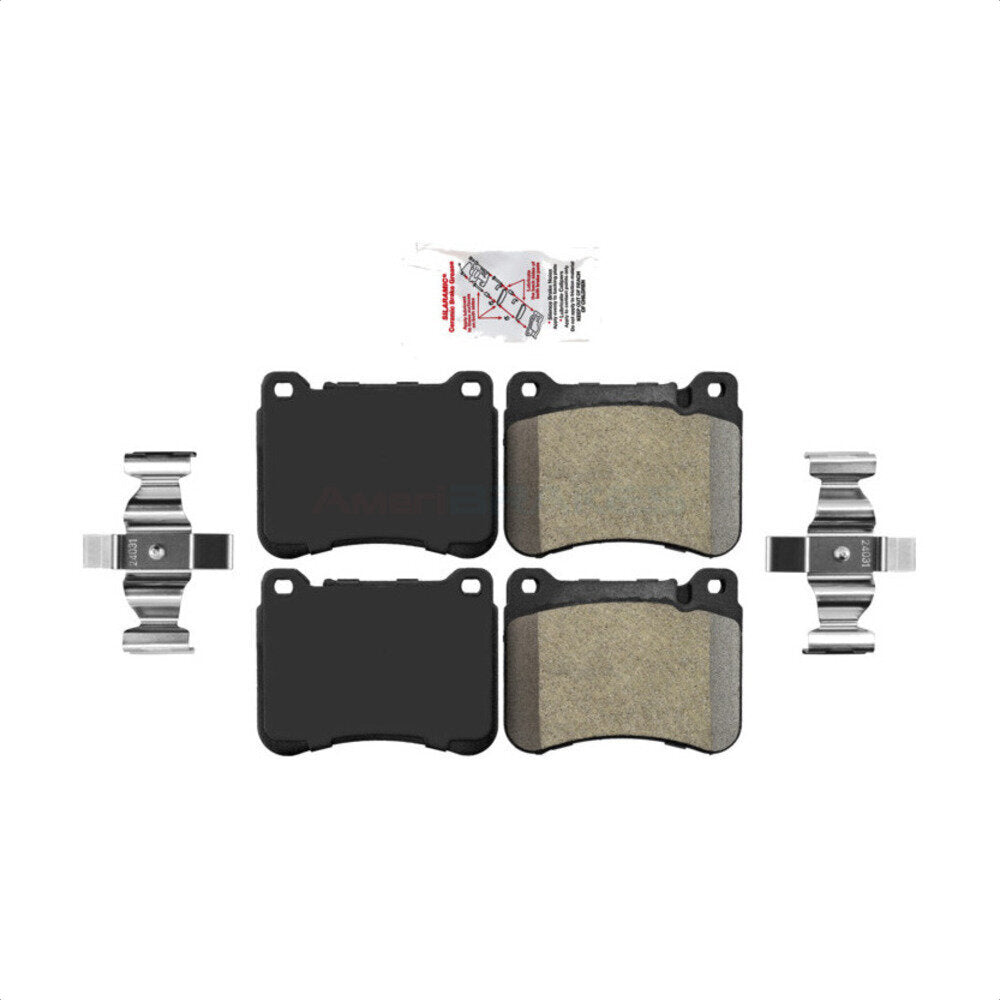 Front Semi-Metallic Disc Brake Pads NWF-PTM1121 For Mercedes-Benz C230 CLK350 C320 SLK350 SLK300 by AmeriBRAKES