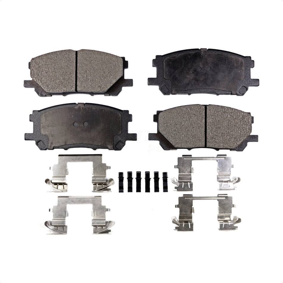 Front Semi-Metallic Disc Brake Pads PPF-D1005 For Lexus Toyota Highlander RX350 RX330 RX400h by Positive Plus