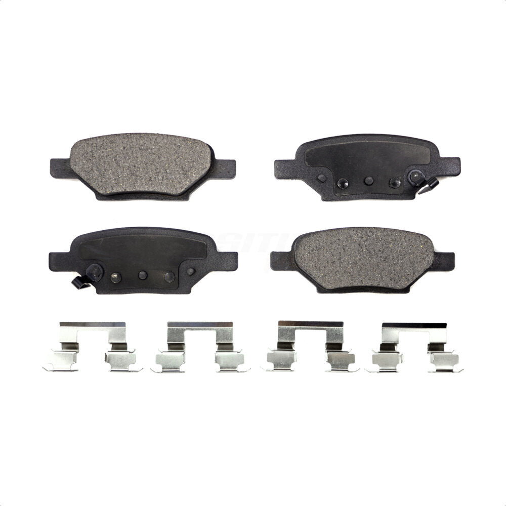 Rear Semi-Metallic Disc Brake Pads PPF-D1033 For Chevrolet Malibu Pontiac G6 Cobalt Saturn Ion HHR Aura G5 Pursuit by Positive Plus