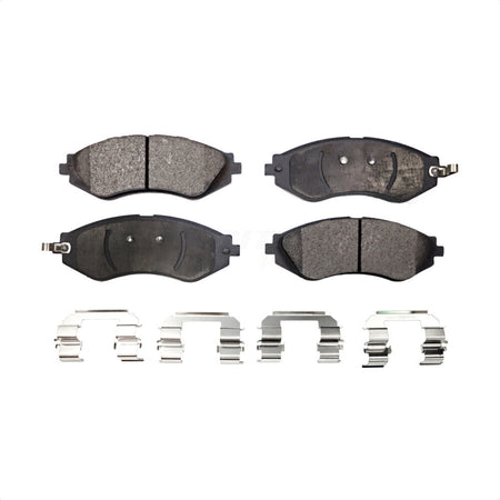 Front Semi-Metallic Disc Brake Pads PPF-D1035 For Chevrolet Aveo Spark Suzuki Forenza Aveo5 Reno Daewoo EV Pontiac G3 Lanos Leganza Nubira Wave Wave5 Optra Swift+ by Positive Plus