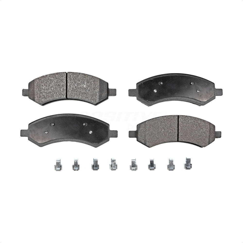 Front Semi-Metallic Disc Brake Pads PPF-D1084 For Ram 1500 Dodge Dakota Classic Durango Chrysler Aspen Mitsubishi Raider by Positive Plus