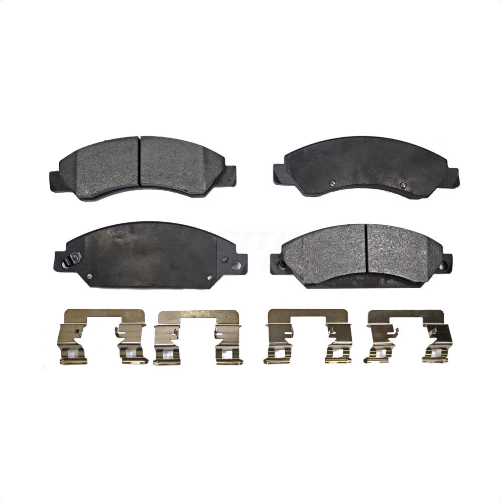 Front Semi-Metallic Disc Brake Pads PPF-D1092 For 2007 Chevrolet Tahoe GMC Suburban 1500 Yukon Cadillac Avalanche XL Escalade ESV EXT by Positive Plus