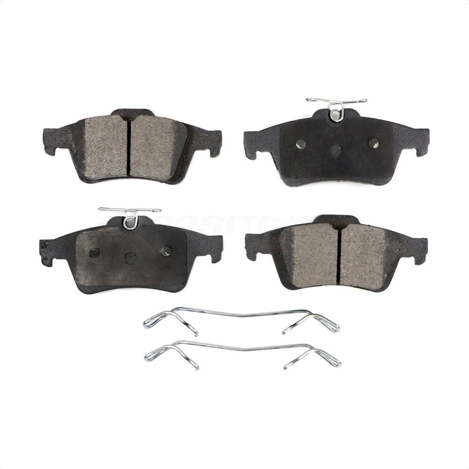 Rear Semi-Metallic Disc Brake Pads PPF-D1095 For Ford Focus Escape Mazda 3 Chevrolet Cobalt Transit Connect Volvo 5 C-Max EcoSport Jaguar Saab 9-3 S40 Pontiac Solstice XF C70 XJ Saturn Sky C30 V50 XK by Positive Plus