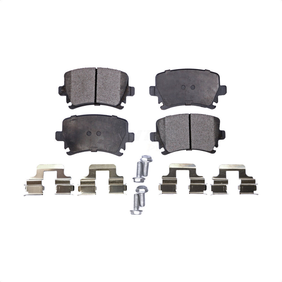 Rear Semi-Metallic Disc Brake Pads PPF-D1108 For Volkswagen Jetta Audi Tiguan GTI CC A4 Quattro Passat A6 Rabbit Golf Eos A3 Q3 TT Limited R R32 R8 S6 RS TTS by Positive Plus