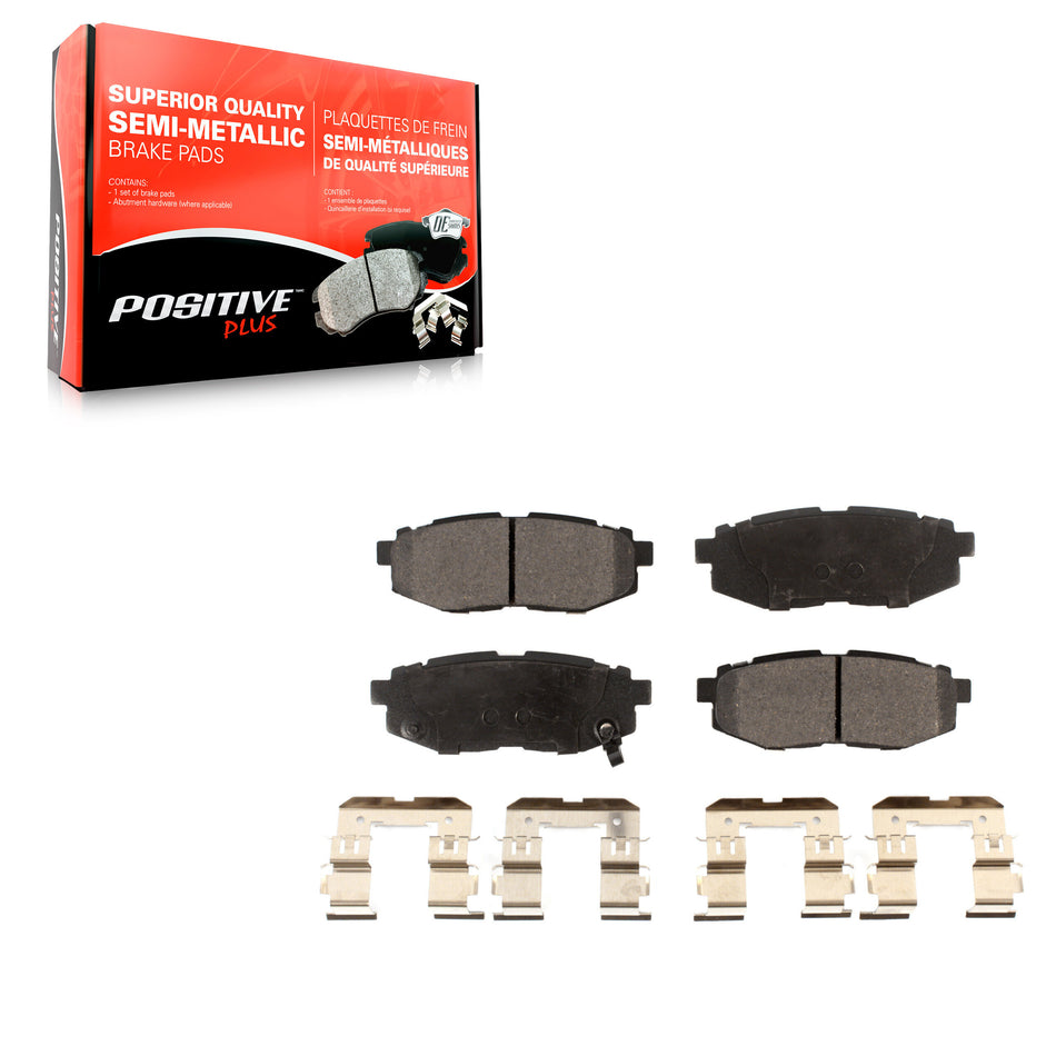 Rear Semi-Metallic Disc Brake Pads PPF-D1124 For Subaru Forester Outback Legacy BRZ WRX Scion FR-S