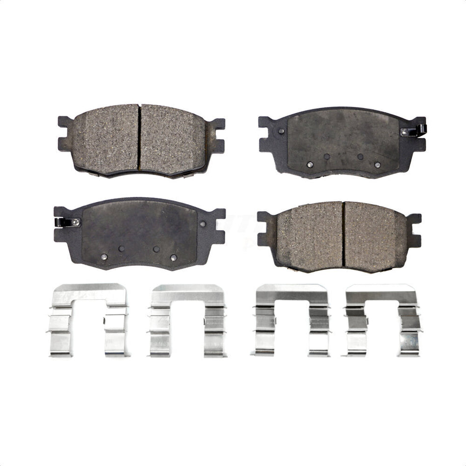 Front Semi-Metallic Disc Brake Pads PPF-D1156 For 2006-2011 Hyundai Accent Kia Rio Rio5 by Positive Plus