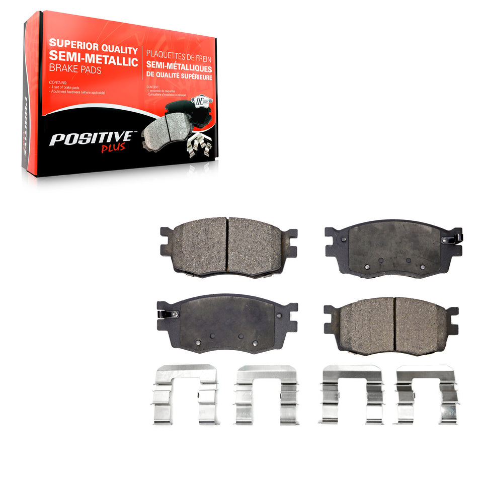 Front Semi-Metallic Disc Brake Pads PPF-D1156 For 2006-2011 Hyundai Accent Kia Rio Rio5