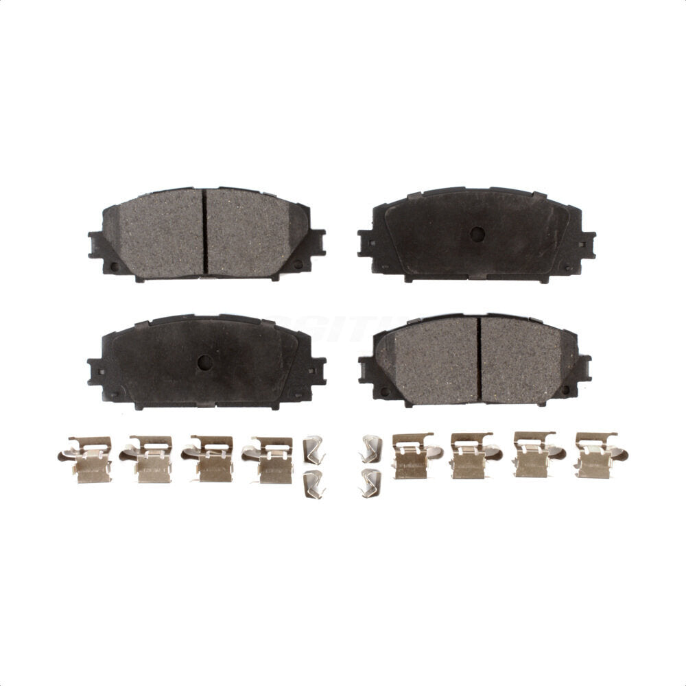 Front Semi-Metallic Disc Brake Pads PPF-D1184A For Toyota Prius Corolla Lexus CT200h Prime Plug-In AWD-e by Positive Plus