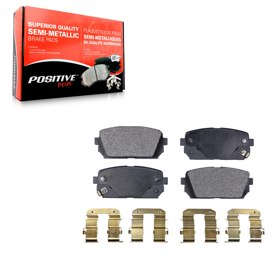 Rear Semi-Metallic Disc Brake Pads PPF-D1296 For 2007-2012 Kia Rondo