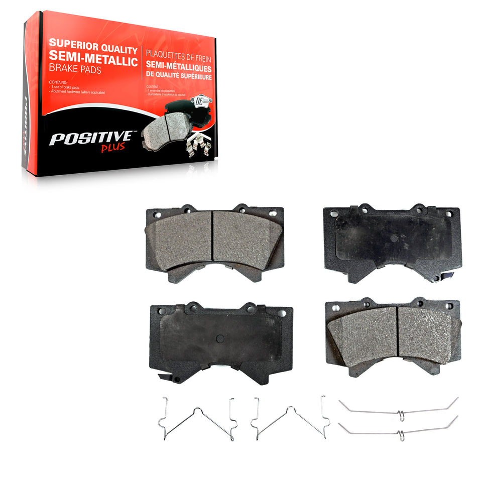 Front Semi-Metallic Disc Brake Pads PPF-D1303 For Toyota Tundra Sequoia Lexus LX570 Land Cruiser