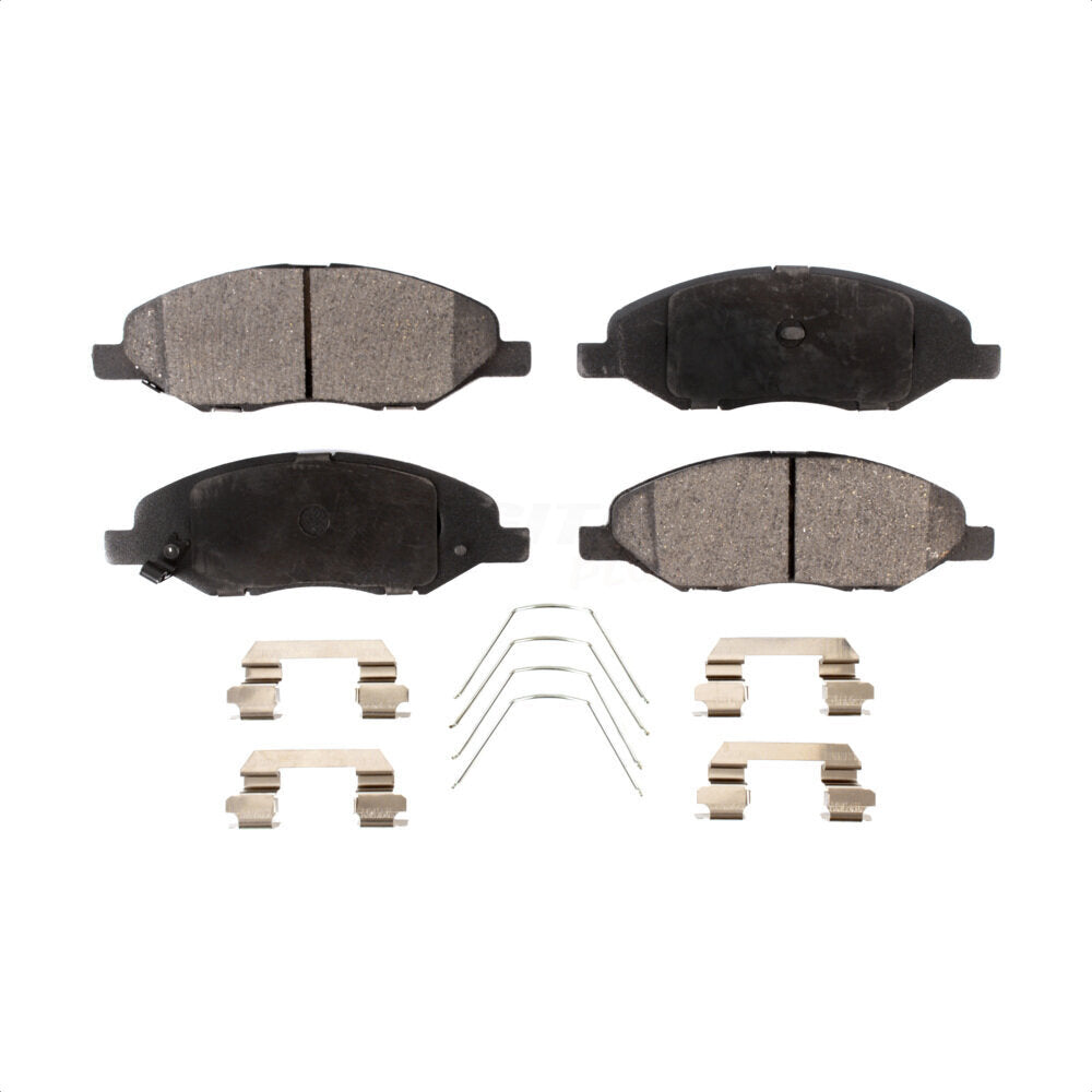 Front Semi-Metallic Disc Brake Pads PPF-D1345 For Nissan Versa by Positive Plus