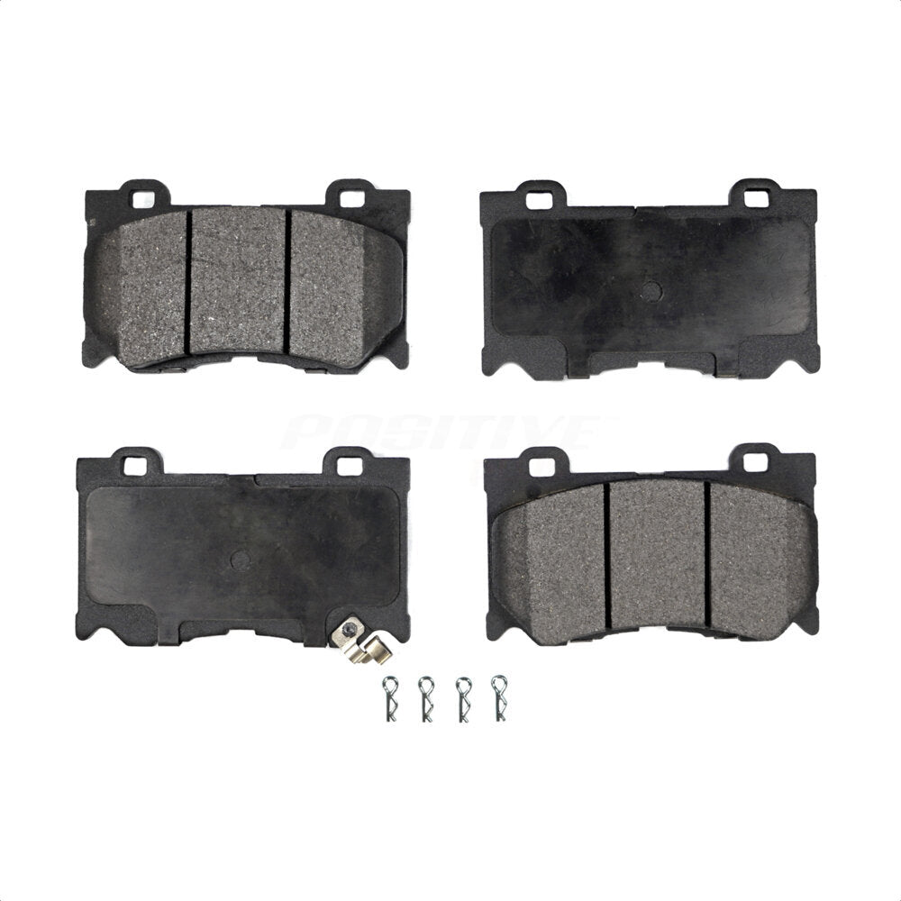 Front Semi-Metallic Disc Brake Pads PPF-D1346 For INFINITI G37 Q50 Nissan 370Z Q60 M37 Q70 Q70L QX70 M56 FX50 Z by Positive Plus