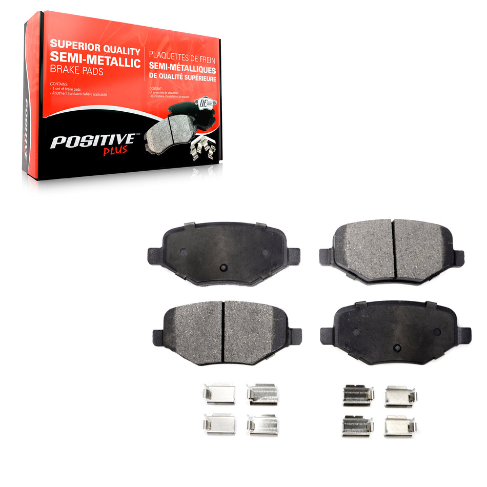 Rear Semi-Metallic Disc Brake Pads PPF-D1377 For Ford Explorer Edge Flex Lincoln Taurus MKX Police