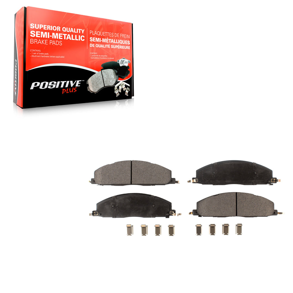 Rear Semi-Metallic Disc Brake Pads PPF-D1400 For Ram 3500 2500 1500 Dodge