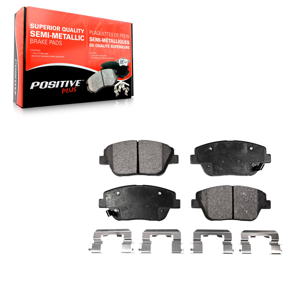 Front Semi-Metallic Disc Brake Pads PPF-D1444 For Hyundai Sonata Kia Optima