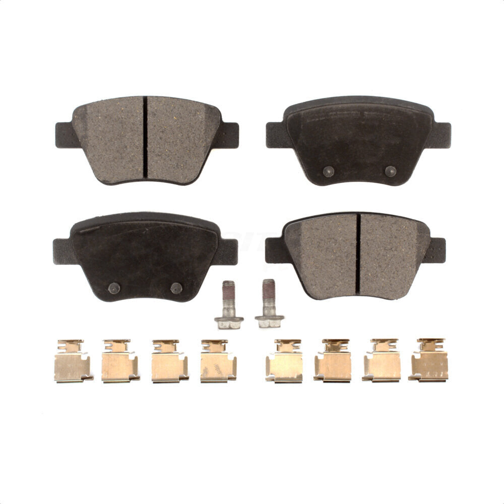 Rear Semi-Metallic Disc Brake Pads PPF-D1456 For Volkswagen Jetta Passat Beetle Golf GTI Eos Audi A3 Quattro by Positive Plus