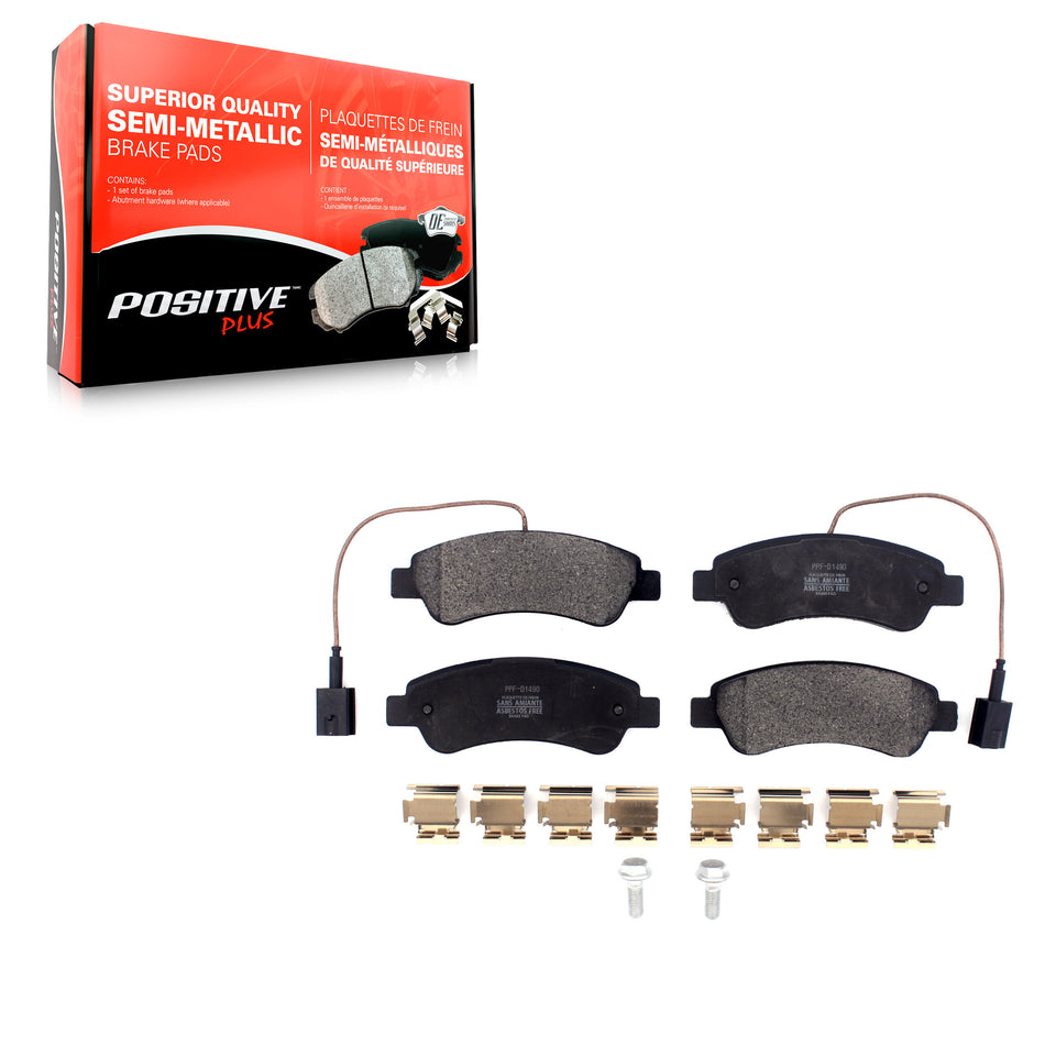 Rear Semi-Metallic Disc Brake Pads PPF-D1490 For Ram ProMaster 2500 3500 1500 With Solid Rotor