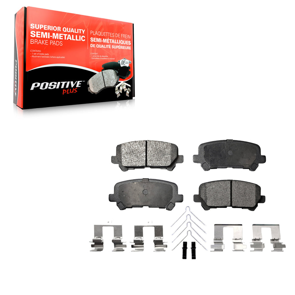 Rear Semi-Metallic Disc Brake Pads PPF-D1585 For Honda Odyssey Pilot Acura MDX ZDX
