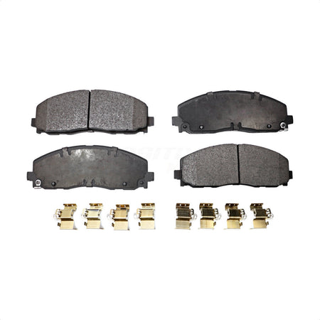 Front Semi-Metallic Disc Brake Pads PPF-D1589 For Dodge Grand Caravan Chrysler Journey Town & Country Jeep Pacifica Wrangler Gladiator Ram C/V Volkswagen Routan Voyager by Positive Plus