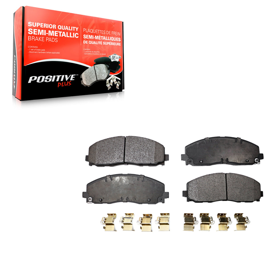 Front Semi-Metallic Disc Brake Pads PPF-D1589 For Dodge Grand Caravan Jeep Journey Wrangler Chrysler