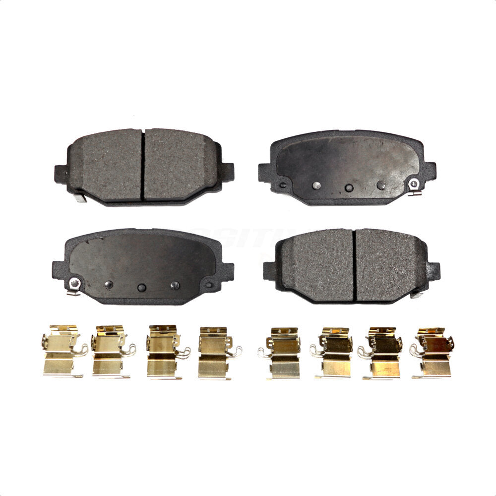 Rear Semi-Metallic Disc Brake Pads PPF-D1596 For Dodge Grand Caravan Journey Chrysler Town & Country Ram C/V Volkswagen Routan by Positive Plus