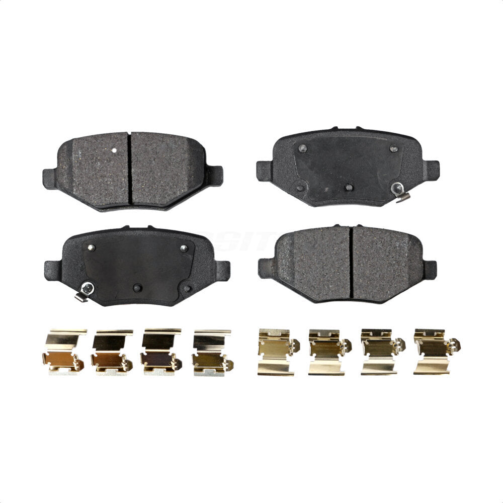 Rear Semi-Metallic Disc Brake Pads PPF-D1612 For Ford Explorer Taurus Flex Police Interceptor Sedan Lincoln MKT MKS Special Service by Positive Plus