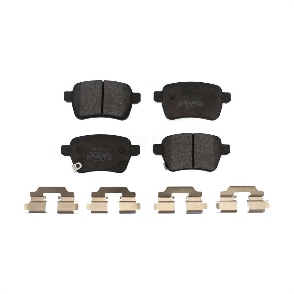 Rear Semi-Metallic Disc Brake Pads PPF-D1722 For 2014-2020 Fiat 500L by Positive Plus