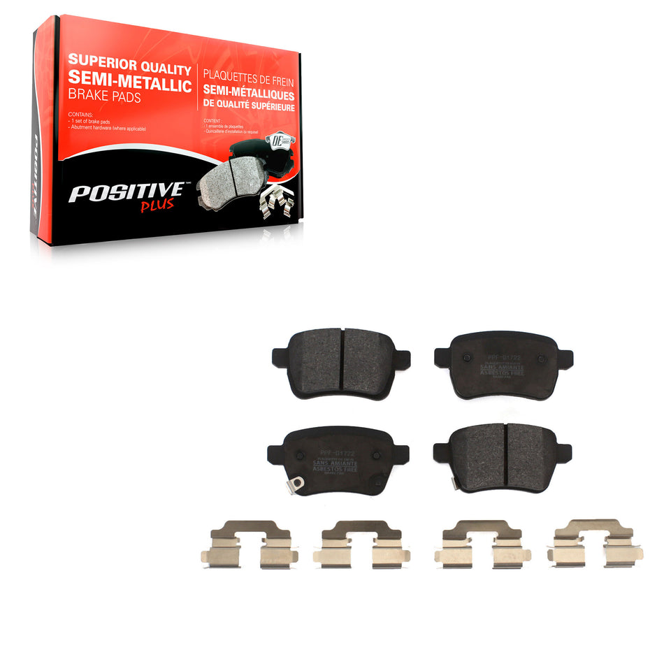 Rear Semi-Metallic Disc Brake Pads PPF-D1722 For 2014-2020 Fiat 500L