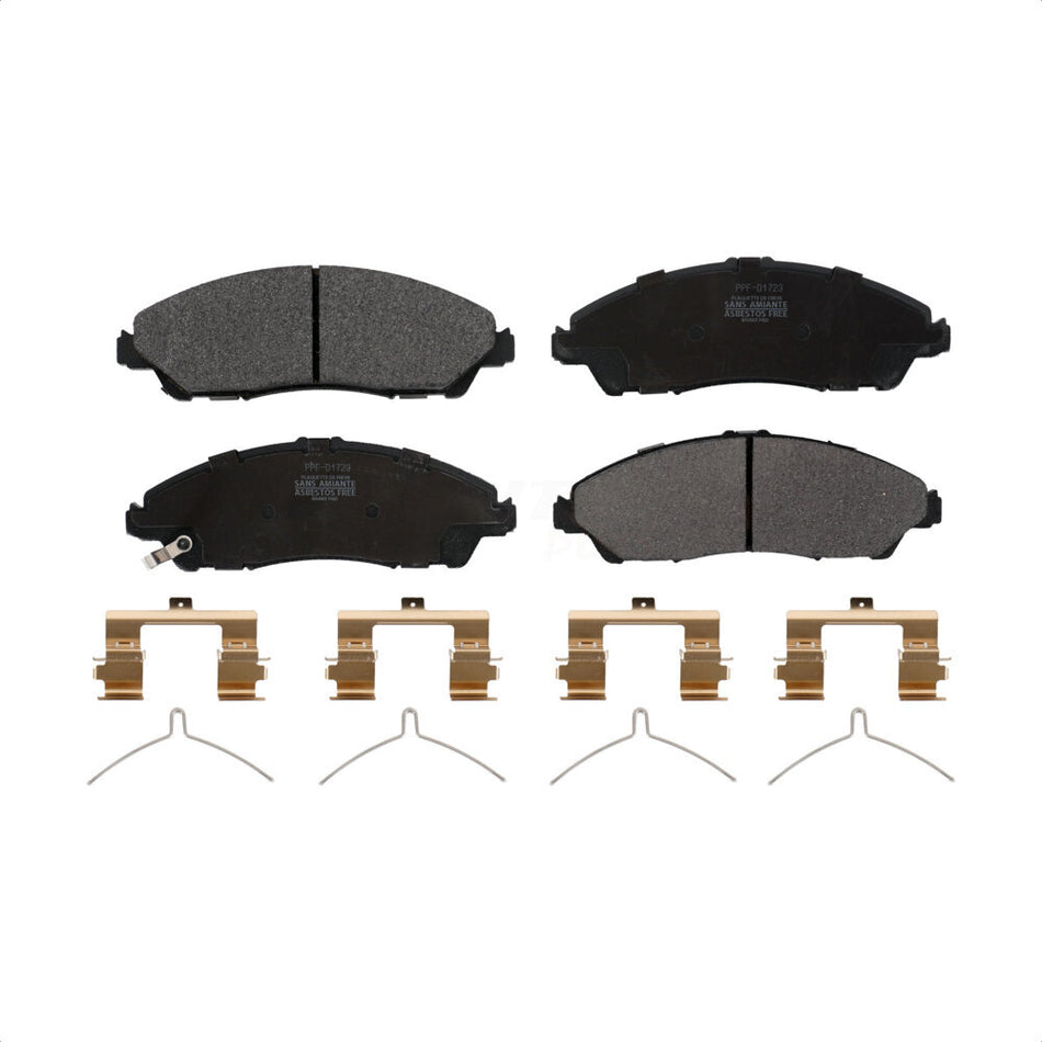 Front Semi-Metallic Disc Brake Pads PPF-D1723 For Honda Pilot Acura MDX Ridgeline by Positive Plus