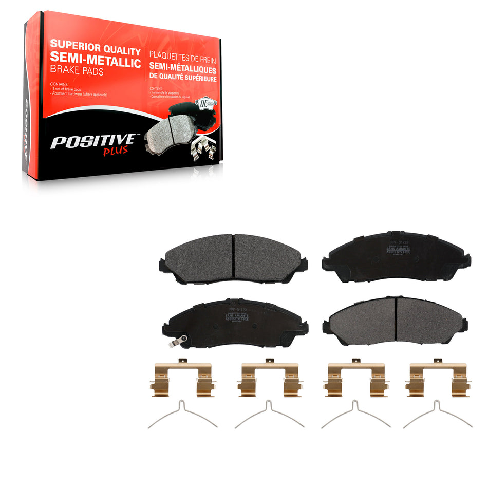 Front Semi-Metallic Disc Brake Pads PPF-D1723 For Honda Pilot Acura MDX Ridgeline