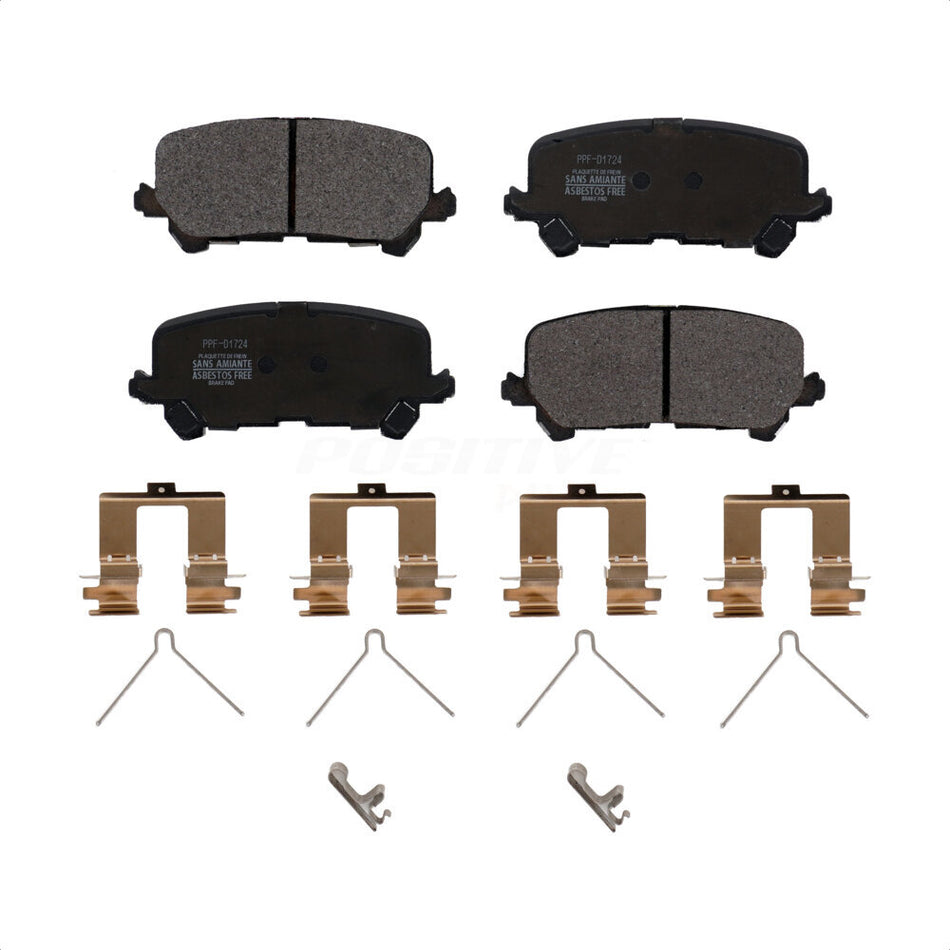 Rear Semi-Metallic Disc Brake Pads PPF-D1724 For Honda Pilot Acura MDX Ridgeline Passport by Positive Plus