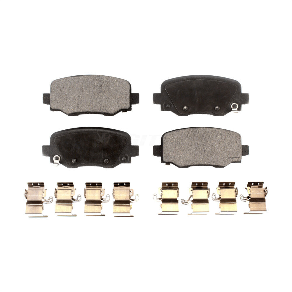 Rear Semi-Metallic Disc Brake Pads PPF-D1734 For Jeep Cherokee Chrysler 200 by Positive Plus