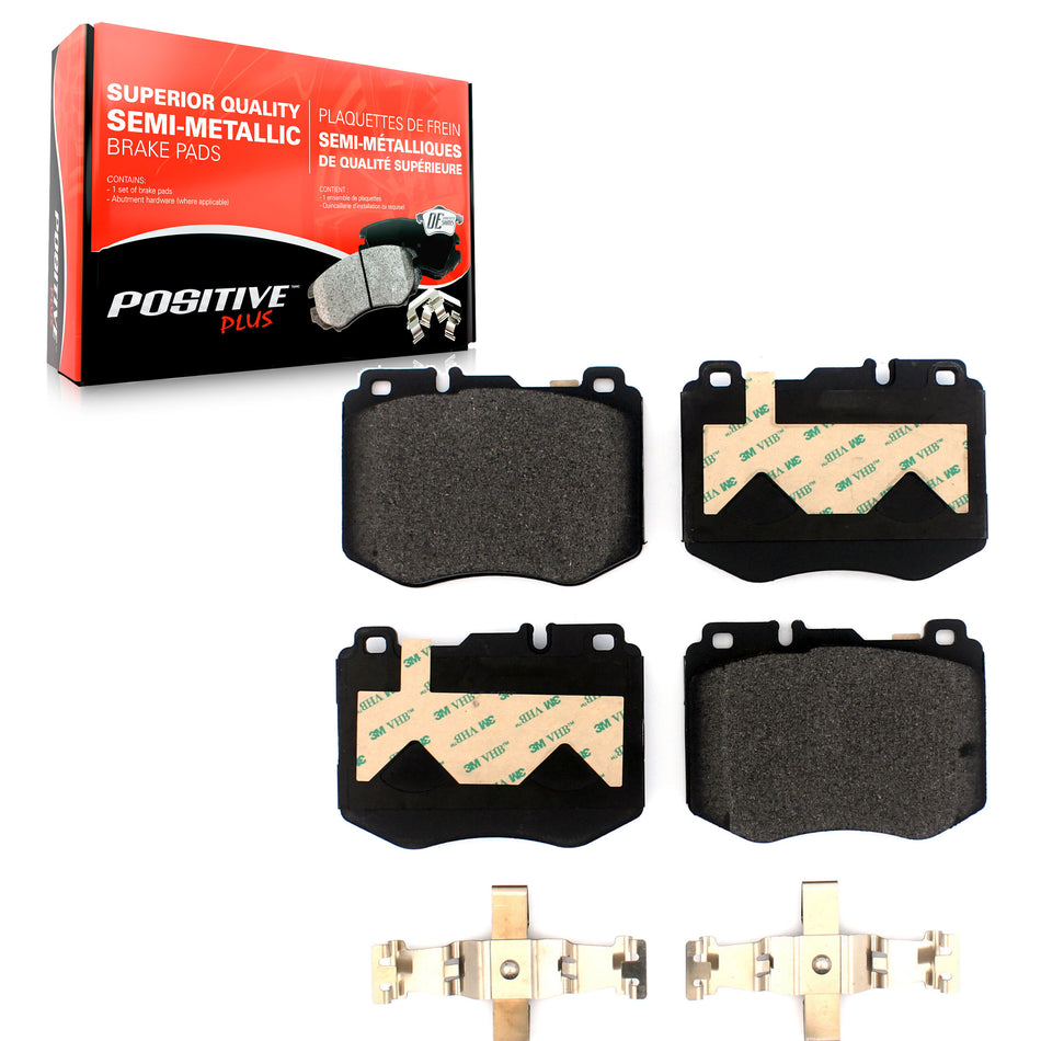 Front Semi-Metallic Disc Brake Pads PPF-D1796 For Mercedes-Benz C300 GLC300 E300 C400 E350 C350e