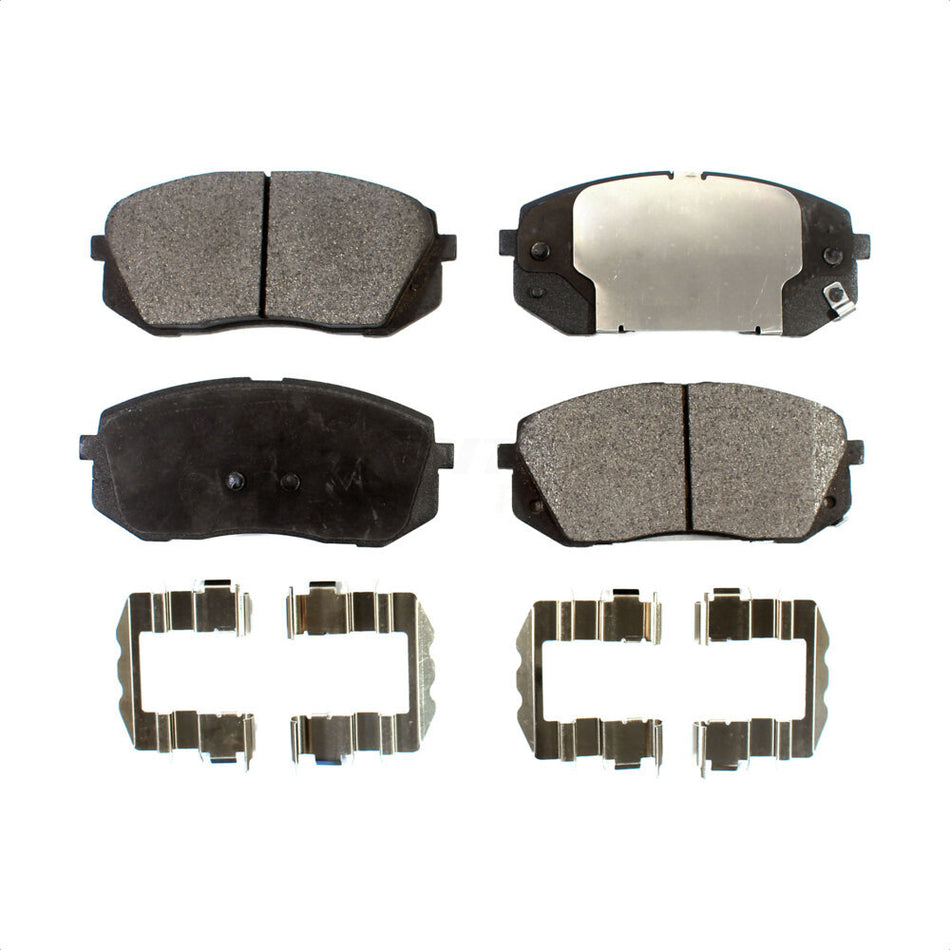 Front Semi-Metallic Disc Brake Pads PPF-D1803 For 2015 Hyundai Sonata GAS engine With Manual Parking by Positive Plus