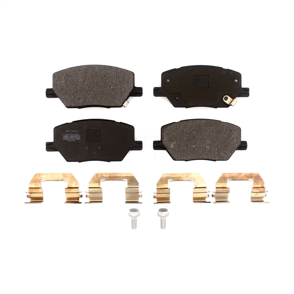 Front Semi-Metallic Disc Brake Pads PPF-D1811 For Jeep Renegade Compass Fiat 500X by Positive Plus