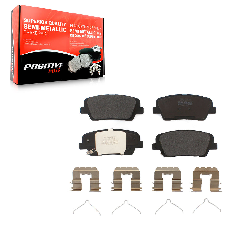 Rear Semi-Metallic Disc Brake Pads PPF-D1816 For Kia Sorento Genesis G70 Stinger G80