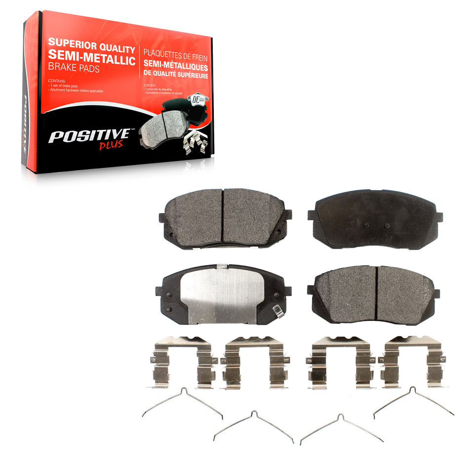 Front Semi-Metallic Disc Brake Pads PPF-D1826 For Hyundai Kona Electric Sonata Kia Optima Niro EV
