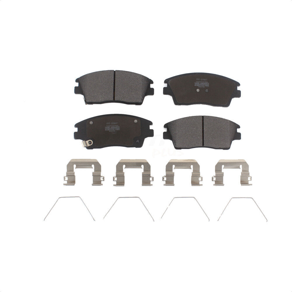 Front Semi-Metallic Disc Brake Pads PPF-D1847 For Hyundai Elantra Tucson Kia Sportage by Positive Plus